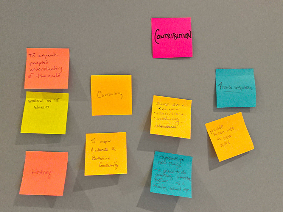 Brand strategy session for Berkshire Museum facilitated by Gemini Creative
