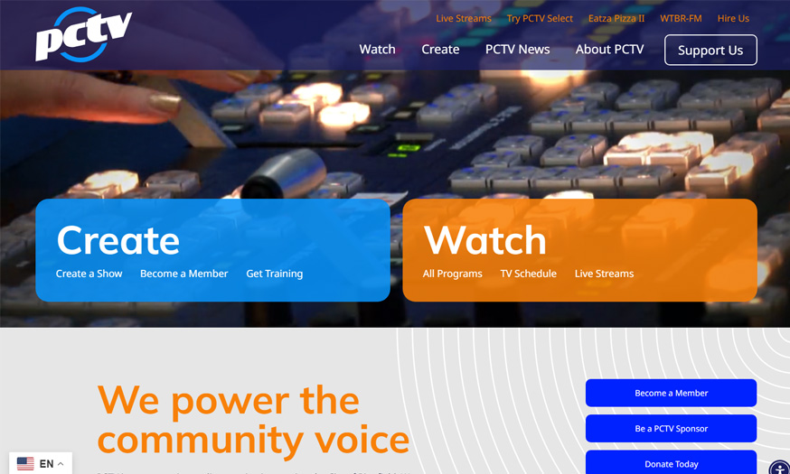 Pittsfield TV website by Gemini Creative
